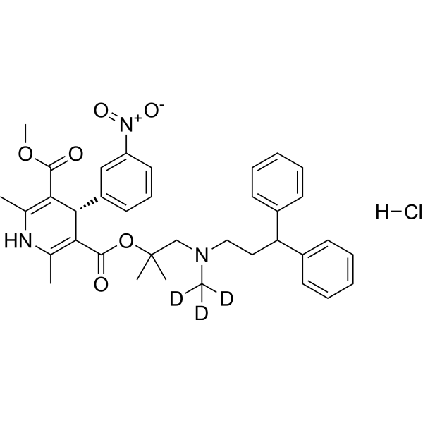 「同位素標(biāo)記抑制劑」(S)-Lercanidipine-d3 hydrochloride